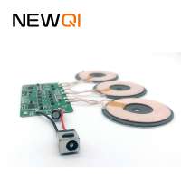 10W Qi Standard 3 coils wireless charging PCBA Module for dual device charging at Low Factory Cost