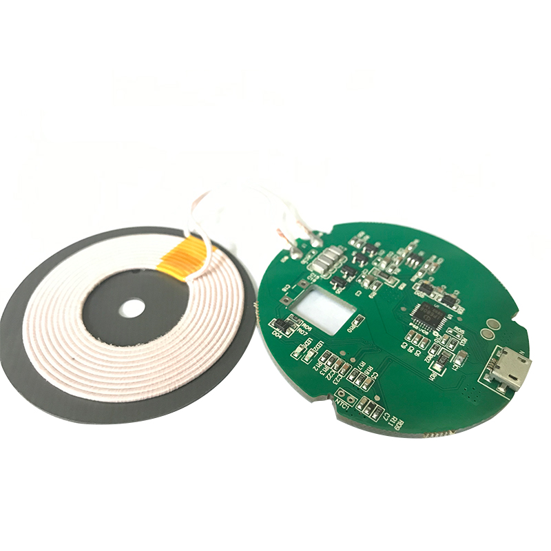 Custom wireless charger pcba Circuit board ODM 3 coils 15w 10w 7.5w USB Type-C qi wireless charging pcb module Receiver